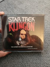 Star Trek KLINGON PC CD-ROM 3 Disk + Manual Ultimate Interactive Adventure picture