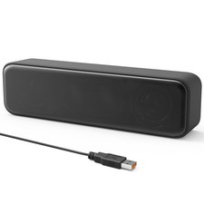 Premium USB Computer Soundbar for Desktop, Enhanced Bass Stereo Mini Speaker picture