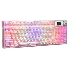 F98 V3 Wireless Mechanical Keyboard with Transparent Keycaps,Hot-swappable,Pr... picture