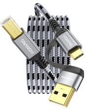 Printer Cable 10 FT, 2-In-1 USB C & a to B High Speed USB Printer Cable Compatib picture
