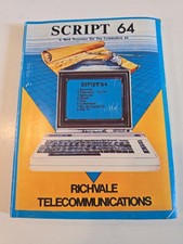 VTG Script 64 A word processor for Commodore 64 book Richvale Communication picture