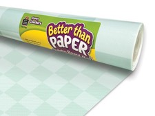 Bulletin Board Roll Green Checkers Better Than Paper Teacher Created TCR77601 picture
