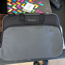 Targus 13” Work-in Case Briefcase Padded Nylon Black/Gray TED006GL-90 picture