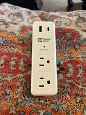 A65 Commercial Electric Swivel Wall Mount Surge Protector White 6-Outlet YLCT-62 picture