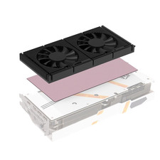 GPU Backplate Memory Radiator Aluminum Heatsink Cooler with Dual 70Mm 4Pin PWM C picture
