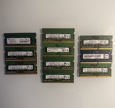 Lot of 10x 4GB DDR4 SODIMM Laptop RAM 40GB SK hynix Samsung ADATA RAMAXEL picture