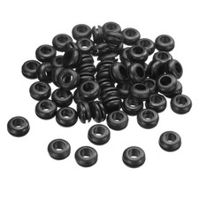 60Pcs 8x12mm Rubber Grommets Firewall Grommet Automotive for Wiring Black picture
