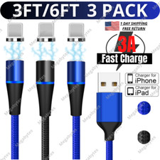 USB Magnetic Fast Charger Cable Micro Charging Cord For iPhone 14 13 12 11 XR SE picture