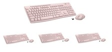 LOT OF 4 Logitech MK270 Wireless Keyboard & Mouse Combo for Windows 2.4GHz Pink picture