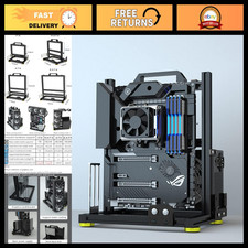 DIY Open Air PC Test Bench Frame Case, Aluminum Chassis for ATX/ITX/MATX Builds picture