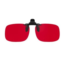 Clip on Blue Light Blocking Glasses, Red Lens for Sleep, 58*40MM picture