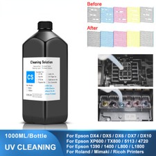 1000Ml UV Cleaning Liquid For Epson Roland Mimaki Ricoh Konica Printer picture