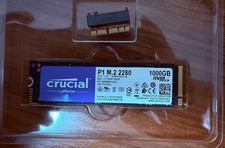 Crucial P1 1000GB 1TB M.2 2280 NVMe Gen3 x4 SSD picture