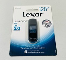 Lexar JumpDrive S75 128GB USB 3.0 Flash Drive 150MB/s New Sealed picture