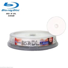 10 Pack SmartBuy Blu-ray BD-R DL Dual Layer 6X 50GB White Inkjet Printable Disc picture