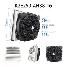 New sealed Cabinet Filter Fan K2E250-AH38-16 AC 115V 100/145W Ebmpaps radiator picture