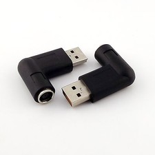 DC Power 7.9x5.5mm Female to USB Charger Right Angle Adapter Lenovo Yoga3 PRO 3 picture