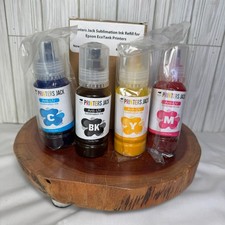 Printers Jack Anti-UV Sublimation Ink Refill for Epson EcoTank CMYK 400ml Set picture