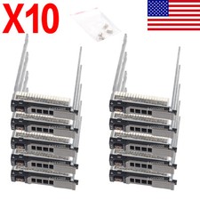 10Pcs Hard Drive Tray Caddy 2.5inch SFF For DELL POWEREDGE M520 M620 M820 NRX7Y picture