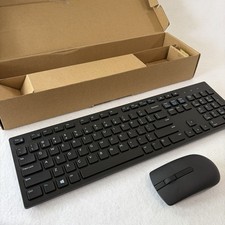 Dell KM636 Wireless Keyboard and Mouse Combo Black No Dongle Excellent Condition picture
