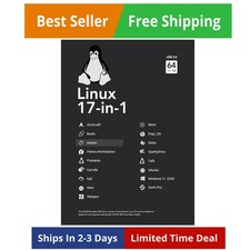 64GB - 17-in-1, Bootable USB Drive 3.2 for Linux & Windows 11, Zorin | Mint |... picture