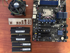 Intel DX58SO LGA 1366 Motherboard DDR3 X58 Chipset ATX, i7-930 2.80, 32gb memory picture