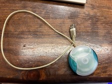 Vintage Apple USB Mouse M4848 Bondi Blue iMac G3 Hockey Puck - Tested Working picture
