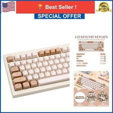 TIMSEKER PBT Keycaps Retro MA Profile 119 Keys Dye-Sublimation Keycap Set picture