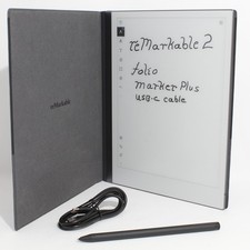 Excellent ReMarkable 2 Paper Tablet BUNDLE w/ Folio,Marker Plus & Charging Cable picture