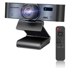 ROCWARE RC16 4K Webcam Ultra HD USB Tracking Zoom Flip with Remote picture
