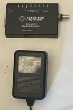 Vintage BLACK BOX (724) 746-5500 Crossover Media Converter w/Power Supply picture