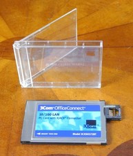 3Com OfficeConnect 10/100 LAN PC Card with Xjack 3CXSH5272BT with Case picture