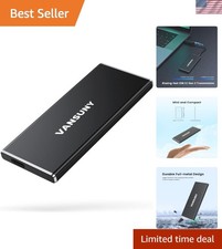 1TB Portable External SSD, USB 3.1 Gen2 500MB/s High-Speed Data Transfer, Met... picture