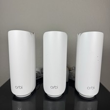 NETGEAR Orbi 370 RBE373 WiFi 7 Mesh System RBE371 + 2 RBE370 Satellites 3 Pack picture