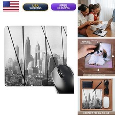 3dRose Lower Manhattan Skyline Brooklyn Bridge 1947 New York Mouse Pad picture