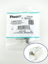 Panduit CJS688TGWHY Mini-Com Cat6 Shielded RJ45 Jack Module White ~STSI picture