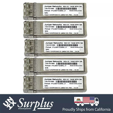 LOT of 5 Juniper Finisar Original 10GB SFP+ SR Optic Transceiver 740-031980 picture