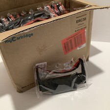 24-Ribbon Cartridges For Epson ERC-30/34/38  Black/Red Ribbon 24 Ribbon Box, New picture