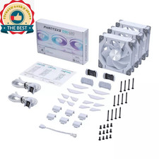 Phanteks D30 Reversed Fan - 3-pack - D30-120 D-RGB 12CM BLACK/White picture