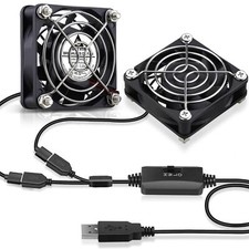 2pack 60mm X 15mm Usb Fan With 3 Speed Control 5v Brushless Dc Cooling Fans For  picture