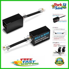 Reliable 2-Pack RJ45 Female to RJ11 Male Adapters - Perfect for Home & Office picture