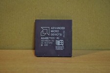 AMD Am486 DX-40 A80486DX-40 80486 E6 9437APD, Ceramic gold CPU 40MHz  picture