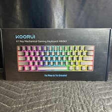 KOORUI MK061 61-Key Mechanical Gaming Keyboard RGB Red Switch USB-C US picture