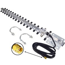 High Gain 25dBi Yagi WiFi Antenna 2.4GHz RP-SMA Connector Long Range Booster Cab picture