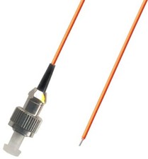 10 Pack FC Multimode 50/125 Simplex Pigtail Fiber Optic 1M 0.9 Mil Adapter picture