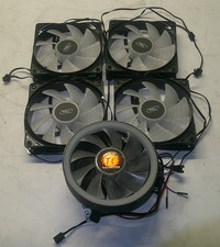 Deepcool CF120C 120mm Case Fan Set of 4 w/ Thermaltake ARGB CPU Cooler Heatsink picture