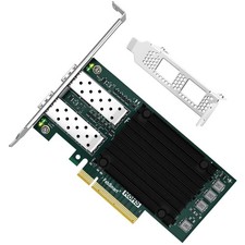 PCIE GEN 3.0 X8 Interface to 2X 25GbE SFP28 Optical Ports Matte Green picture