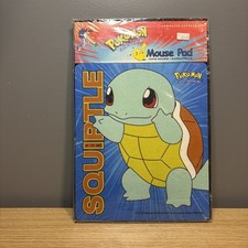 Vintage Pokemon 1999 Official Nintendo Squirtle Mouse Pad New In Factory Wrap picture