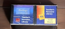 AGS Teacher’s Resource Library Biology & World History CD-ROM Lot New picture