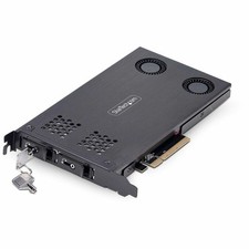 StarTech Dual-Bay M.2 NVMe SSD to PCIe x8 Removable Mobile Rack; Bifurcation picture
